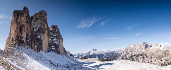 Panorama of Tre Cime di Lavaredo