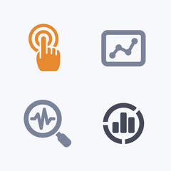 Web Analytics - Carbon Icons. A set of 4 professional, pixel-aligned icons designed on a 32 x 32 pixel grid.