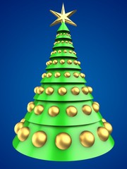3d light green Christmas tree