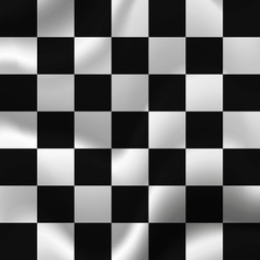 Checkered flag. Racing flag. Vector illustration.