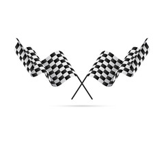 Checkered Flags. Racing flags. Vector illustration.
