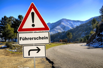 Schild 287 - Führerschein