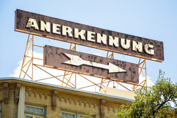 Fototapeta premium Schild 295 - Anerkennung