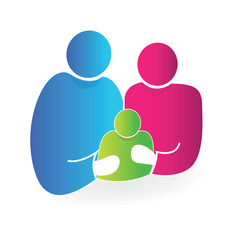 Family symbol logo vector