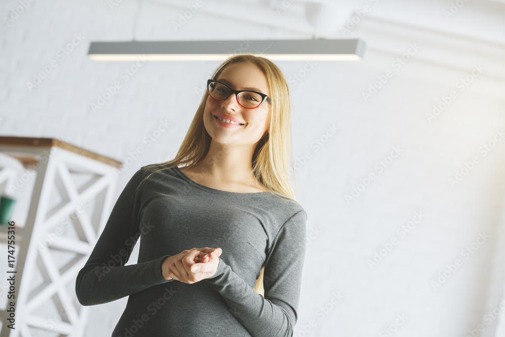 Canvas Prints Smiling woman portrait