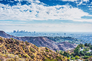 Cloudy sky over Los Angeles