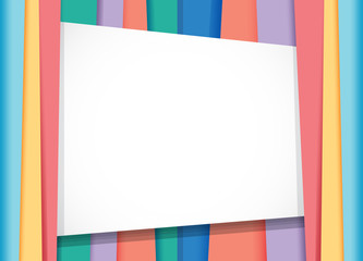 Border template with rainbow background