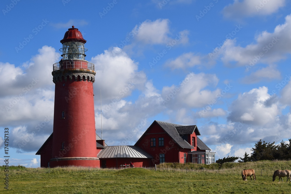 Wall mural Leuchtturm Bovbjerg Fyr Dänemark