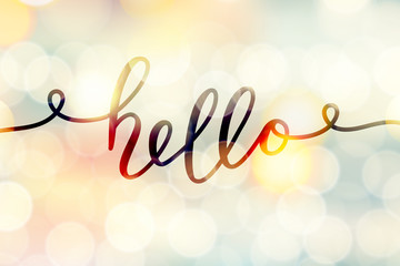 hello vector lettering © redcollegiya