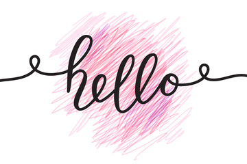 hello vector lettering © redcollegiya