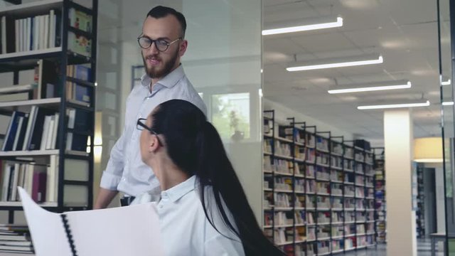 Young colleagues in the office