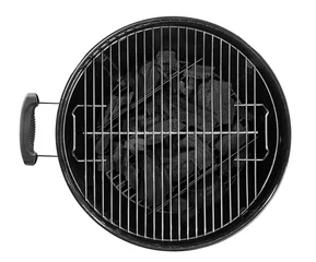 Fotobehang Barbecue grill on white background © Africa Studio