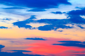 Obraz premium beautiful colorful sky and cloud in twilight time background