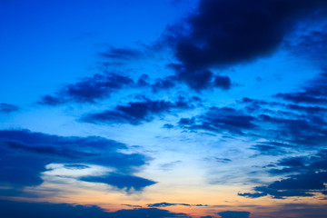 Naklejka na ściany i meble beautiful colorful sky and cloud in twilight time background
