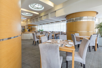Interior of a hotel restaurant