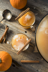 Homemade Spooky Pumpkin Spice Punch
