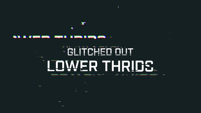 Glitch Lower Thirds