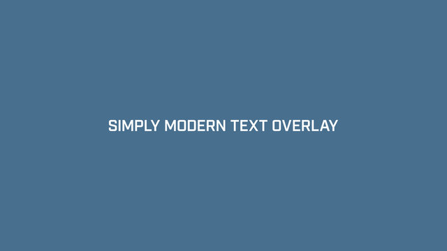 Simple and Modern Transition With Text