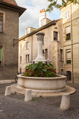 Obraz premium Street fountain Geneva