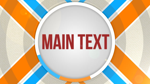 Blue and Orange Crosshatch Title