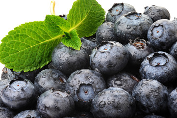 Background image of blueberries, close-up of blueberries