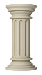 column on a white background