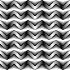 Seamless geometric pattern with stripes and triangle