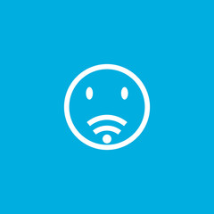 sad wifi logo design