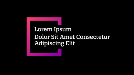 Purple Gradient Frame Title