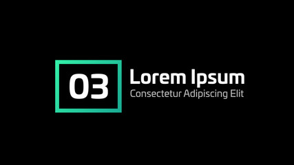 Gradient Frame Text Tab Title