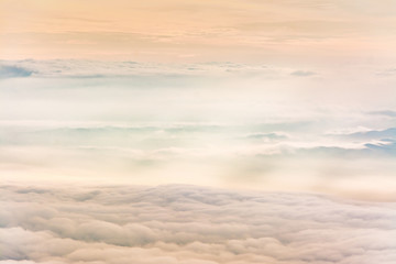 Fototapeta na wymiar Morning Mist ,sea of mis or Cloud