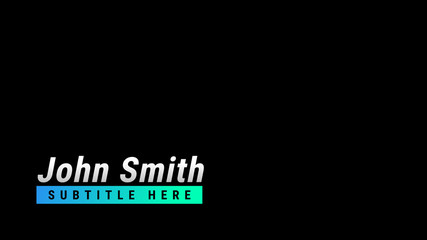 Sliding Gradient Frame Lower Third