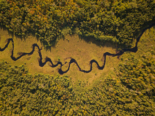 the river from above