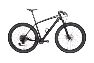 Photo sur Plexiglas Vélo Professional carbon mountain bike, isolated on white background