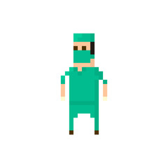 Pixel character surgeon for games and applications