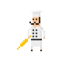 Pixel character cook for games and applications