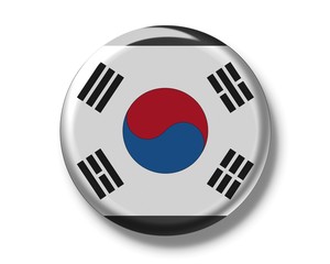 Button, flag of South Corea