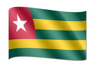 National flag, Togo, Africa