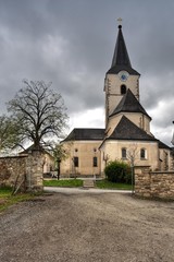 Fototapeta na wymiar Parish Church in Weitra, Waldviertel, Lower Austria, Austria, Europe