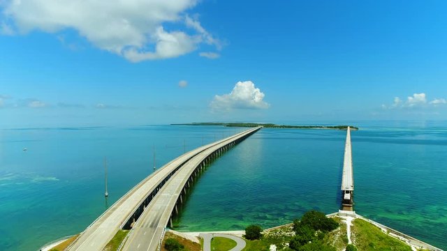 Bahia Honda State Park Old Bridges. Florida Keys, USA.
