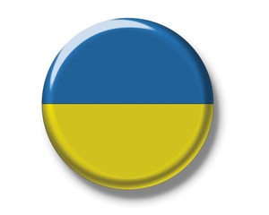 Button, flag of Ukraine