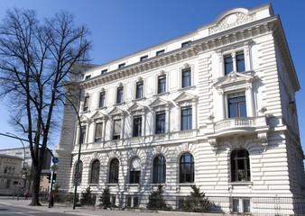 Fototapeta na wymiar Wing of the administrative court building, Potsdam, Brandenburg, Germany, Europe
