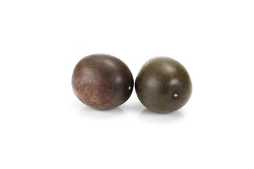 Two passion fruits