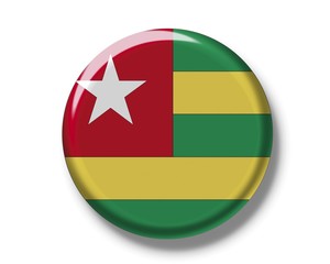 Button, flag of Togo