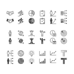 Business icons, included normal and enable state.