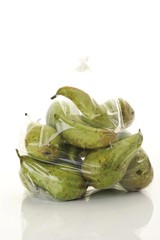 Pears in a plastic bag