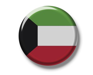 Button, flag of Kuwait