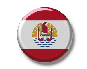 Obraz premium Button, flag of French Polynesia