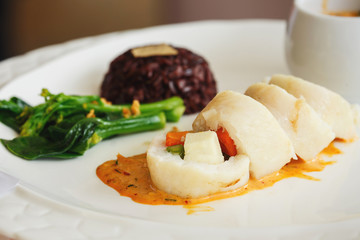 Tasty Rice with panang curry
