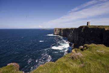 Fototapeta na wymiar Cliffs, Orkney Islands, Scotland, United Kingdom, Europe